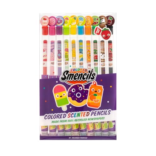 Scentco Colored Smencils – 10 Scented Colored Pencils for Kids - image 1