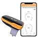 WearO2 Tragbares Pulsoximeter, Bluetooth-Sauerstoffmonitor, wiederaufladbarer Blutsauerstoffsättigungsmonitor mit Vibrationsalarm und Bericht, intelligenter Fitness-Tracker und Herzfrequenzmonitor-App