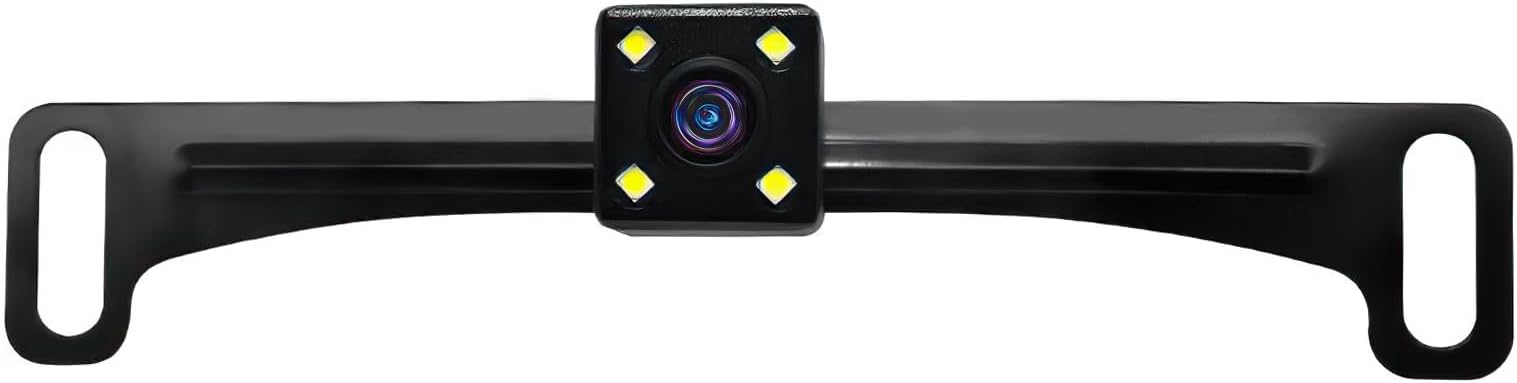 B-Qtech Car License Plate Backup Camera, Rear View Camera Waterproof HD Color Night Vision Wide Viewing Angle, Back Up Camera for Car/Truck/Pickup/SUV/RV Reversing Parking