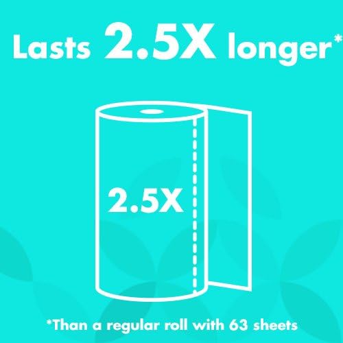 Amazon Brand - Presto! Flex-a-Size Paper Towels, Huge Roll, 24 Count = 60 Regular Rolls