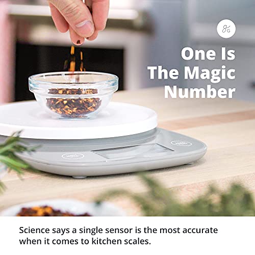 Greater Goods Premium Baking Scale - Ultra Accurate, Digital Kitchen Scale | Prep Baked Goods, Weigh Food And Coffee, Or Use For Meal Prep | Four Units Of Measurement | Designed In St. Louis (Grey) #TOP1