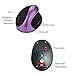 immagine 4Mouse Wireless 2.4G con Ricevitore Nano USB,Ergonomico Verticale Ottico Mouse Senza Fili,800/1200/1600/2400 DPI Regolabile,Ricarica Rapida,6 Pulsanti per Laptop,PC,Computer,Notebook,Windows,Mac-Viola