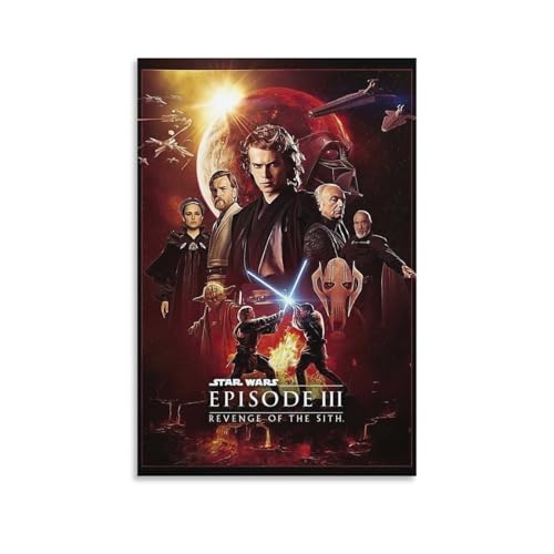 映画ポスタースターウォーズ (4) アートパネル キャンバス 壁アート モダン部屋飾り 版画 壁の絵 インテリア ホームアートワーク20x30inch(50x75cm)