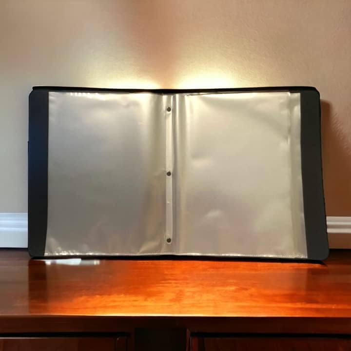 Miniatura 3 de Carpeta de piloto y aviador con soporte para bolígrafo, libro de exhibición con pestañas preestructuradas (A4, 80 páginas)