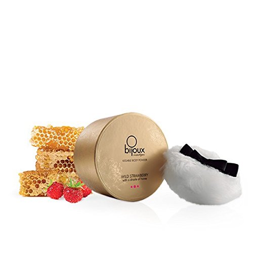Kissable Body Powder Polvos Corporales Comestibles de Fresas Silvestres 20 gr. - Cosmética Erótica 100% Sin Gluten 100% Vegana 100% Natural 0% Parabenos - Bijoux Indiscret