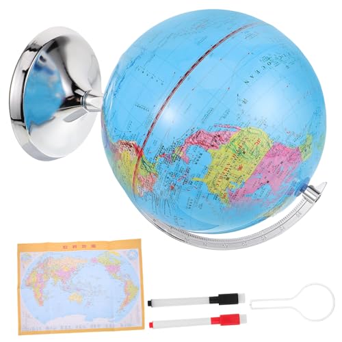 Gadpiparty 1 Set Interactive Globe for Rotating Earth Decoration with Detachable Base Educational Terrestrial Globe for Classroom Learning and Office Adornment Students