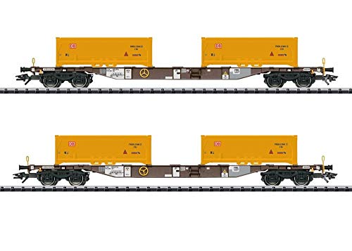 Trix 24138 H0 2er-Set Containertragwagen Erdaushub Stuttgart 21
