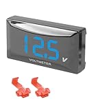 UNLRAE Battery Voltage Meter,Car Accessories Volt Meter 12V,Voltimetro Digital,LED...