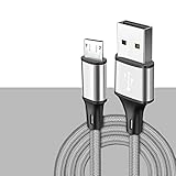 Liste de compatibilité : ce câble micro USB peut charger et synchroniser à haute vitesse bien compatible avec Samsung S7/S7+Note 5, HTC, LG, Huawei, Sony, Blackberry, Kindle, smartphones Android, Xbox, PS4, MP3 et tous les appareils avec micro USB. connecteur