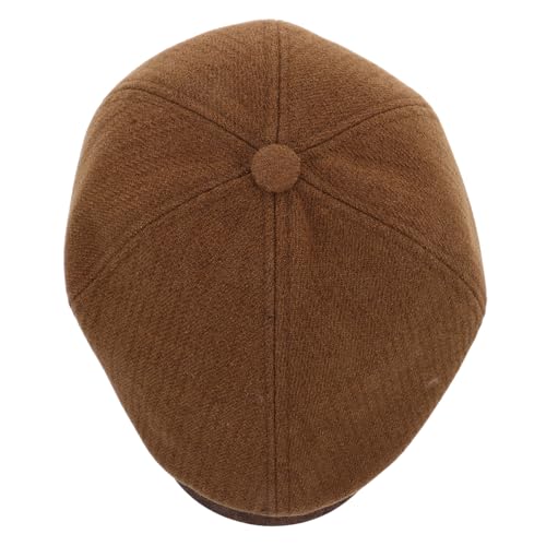 Beavorty Female Daily Wear Beret Hat Women's Newsboy Cap Unfinished DIY Women's Fashion Hat for Artist Driver Light Brown