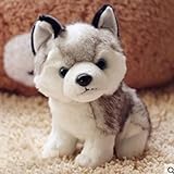  #N/D Bansd Husky - Muñeca de peluche (18 cm), diseño de animales