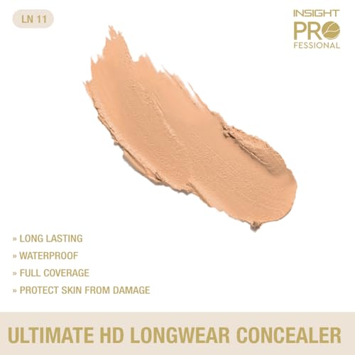 Image of INSIGHT Professional Ultimate HD Longwear Concealer 10 g - Shade LN11| Ultra-Pigmented Creamy Formula, Full Coverage, Waterproof & Sweat-Resistant