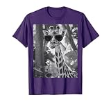 Men's Women's Kid's Giraffe Funny Graphic Animal Selfie Tee T-Shirt