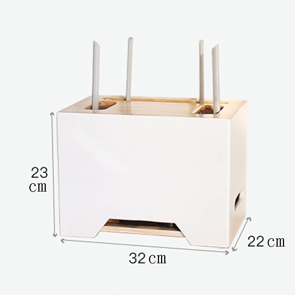 ❀❀❀Wifi-Router-Regal,Desktop-Deko-Box, Aufbewahrungsbox for kabellose Router – Router-Aufbewahrung, Wandregal, WLAN-Set, Rack-Top-Hängeboxen, Netzkabel-Buchse, Finishing-Box, Desktop-Aufbewahrungsbox,