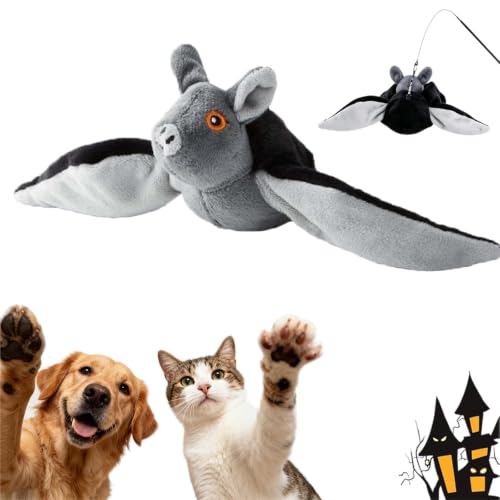 Flying Bat Dog Toy - Realistic Flapping Wings Interactive Pet