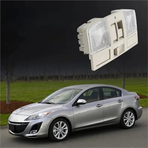 Luz lectura interior coche con interruptor de mapa para Mazda 3 consola superior gris 3