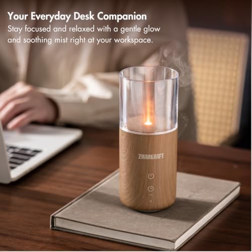 Quiet Small Essential Oil Diffuser with Soft Glow Night Lamp — 사진 5