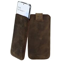 Suncase Leder Etui Mit Silikon Hülle - Doppelschutz Für Xiaomi Mi 10T Pro