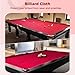 JXQKJ Pool Table Felt, Billiard Cloth 7ft/8ft/9ft, Snooker Tablecloth Felt, Indoor Sports Game Tablecloth with 6 Pieces Side Strips, 3 Colors to Choose from(Color:Red,Size:7), 20240523