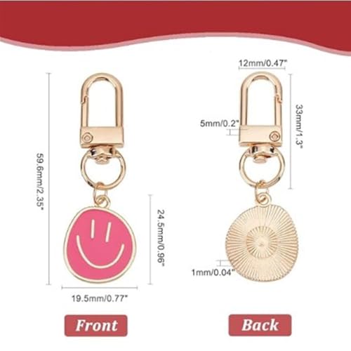 25Pcs First Day of School Gifts for Students,Smile Keychains, 7 Colors by Generic - Used condition - Image 7