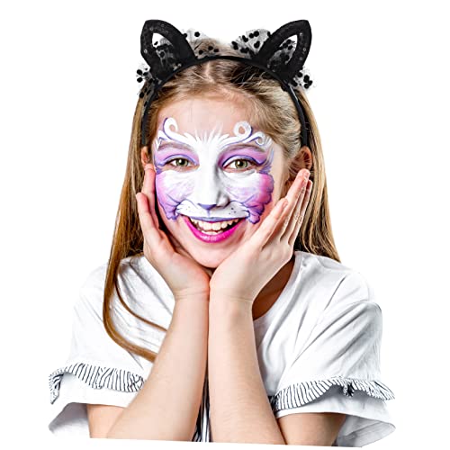 FOMIYES 5 Pçs Orelhas De Gato Tiara Turbante Tiara Orelhas De Animais Favor De Festa Meninas Tiara R