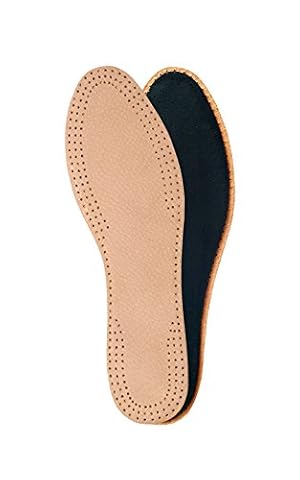 Kaps Leather Carbon - Eleganckie i Komfortowe Wkładki Do Butów dla Mężczyzn. Wykonane z Naturalnej Skóry oraz Pianki Lateksowej Z Węglem Aktywnym. Idealne do Botek oraz Sandałów (Mężczyźni 42 EUR)