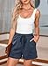 Dokotoo Shorts for Women High Waisted Summer Casual Flowy Short with Pocketed Resort Wear Beach Cruise Outfits for Women 2025 Cute Trendy Womens Clothes Fashion Blue Large