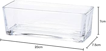 Amazon.co.jp: 東京堂(Tokyodo) 花瓶 スクエアワイド20×7 W20×D7