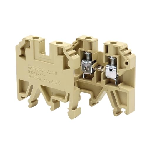 Conector eléctrico carril DIN SAK 2.5EN con tornillo para ordenar cajas de cables