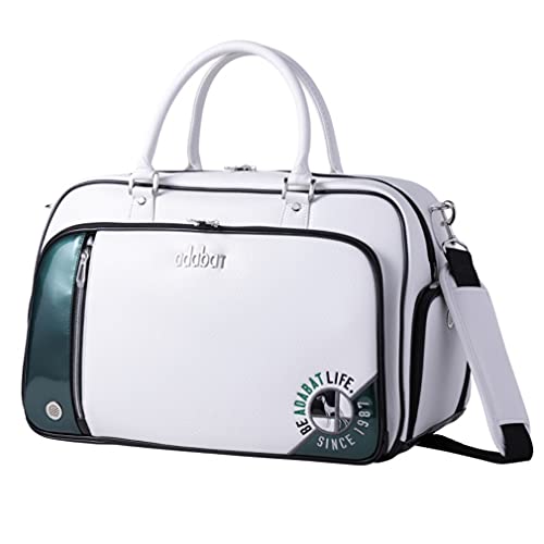 [アダバット] ボストンバッグ ABB416 ホワイト×グリーン