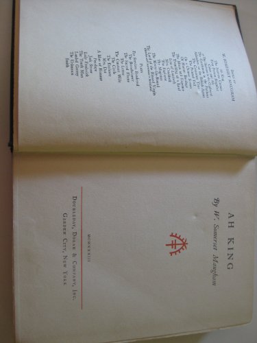 A. H. King By W. Somerset Maugham B008GDUGX4 Book Cover
