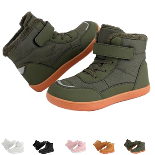Hike Winter Footwear Barefoot Shoes Kids, Barefoot Wide Toe Box Pro-Non-Slip Waterproof Barefoot Boots