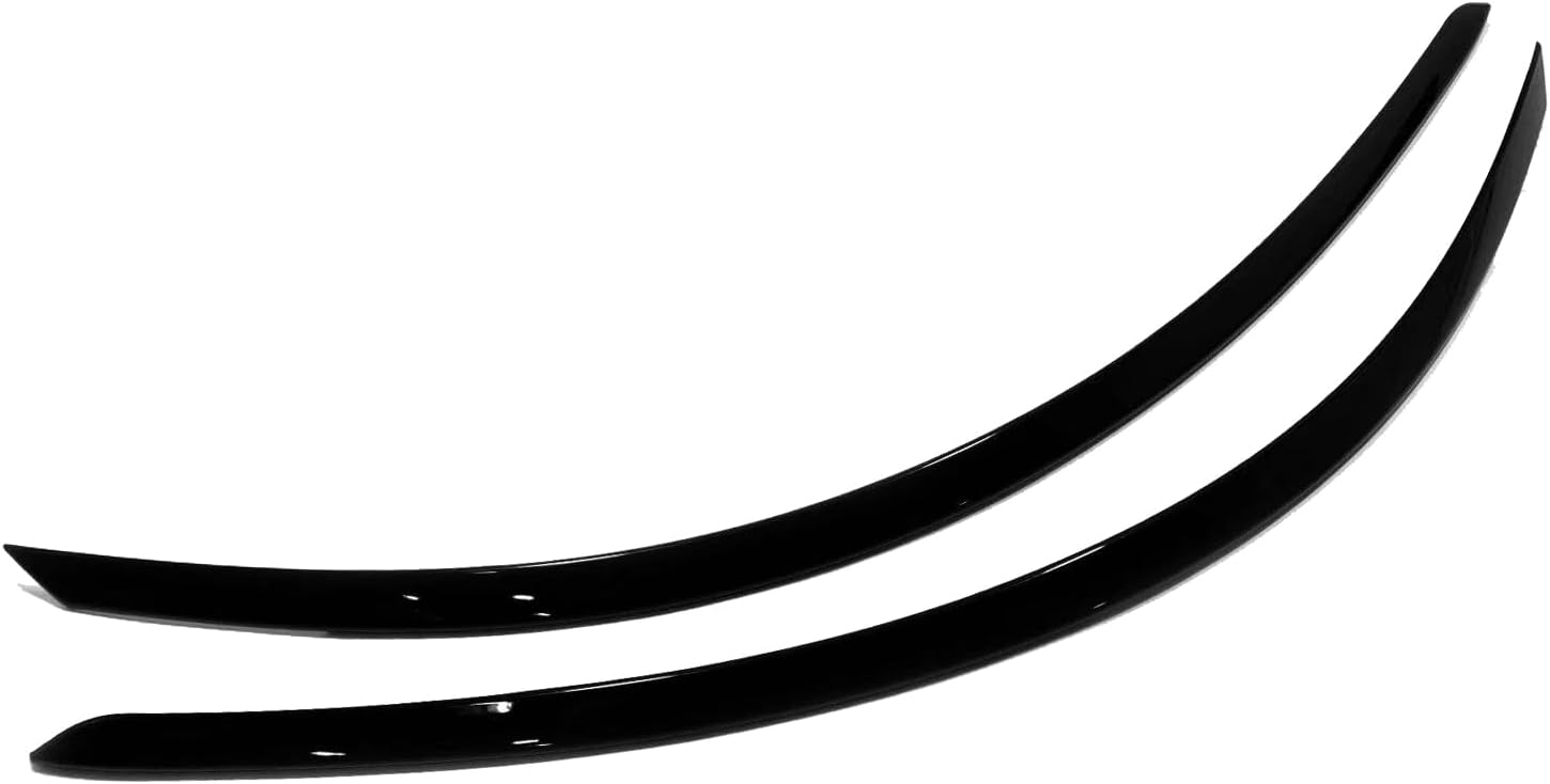 Car Headlight Eyebrow Covers,for Kia Carnival 2022 2023 2024 Accessories, 2PCS Set Easy Stick-On Installation, Providing a Long-Lasting, Like-New Appearance. (Black)