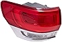 Brock Replacement Driver Side Tail Light Assembly with Chrome Bezel Compatible with 2014-2021 Grand Cherokee Laredo/Limited/Overland/Summit