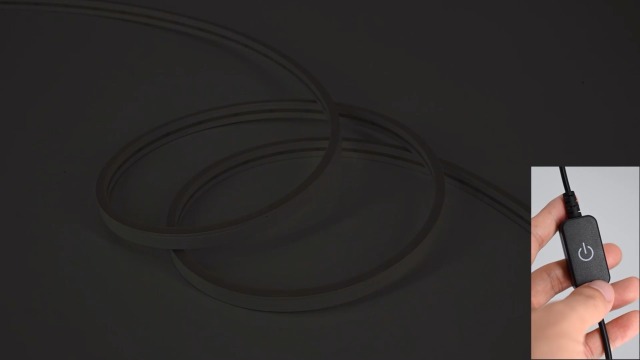 Image of Neon Rope Lights, Dimmable LED Strip Light, Cool White, 16.4ft
