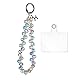 UEIOAVL Handyanhänger, 1 Stück Handykette mit Kristallen, Telefon-Lanyard Perlen-Handschlaufe Handy-Anhänger kurzer Handgelenk-Schmuck (weiß)