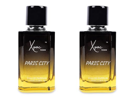 Image of Paris City Eau De Parfum for Men, Long Lasting Luxury Fragrance with Fresh Citrus, Premium Perfume Spray for Daily Wear, Office, Party & Evening Use, 100 ml Each (Pack of 2)
