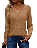 Occasion : ce pull en crochet uni pour femme est idéal pour le quotidien et parfait pour faire du shopping, faire la fête, travailler, sortir, avoir un rendez-vous, partir en vacances, s'habiller au quotidien, s'habiller pour l'école, etc.
