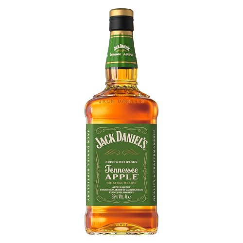 Jackdaniel S Whiskey Tennessee Apple, Combina Whiskey Jack Daniel S Con Fresco Sabor Manzana Verde, 35 Vol. Alcohol, 1 L