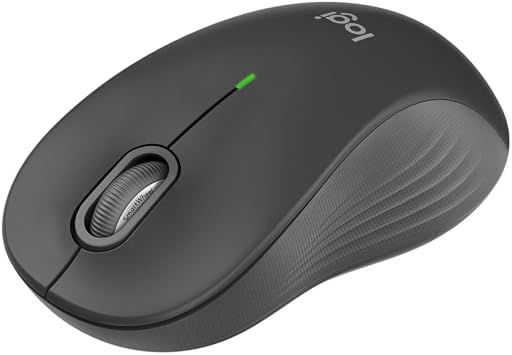 Logitech Signature M550L Standard Size Wireless Mouse Design, Silent Click, Bluetooth or USB Connection, Compatible with Windows, MacOS, Linux, ChromeOS, iPadOS and Android - Graphite