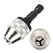 Hex Shank Keyless Chuck Adapter, Quick Bit Change, Durable Industrial Design, Impact Drill Bit Adapter for DIY Projects and Construction Work