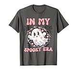 spooky era ghost shirt carino halloween grafica ottobre party maglietta