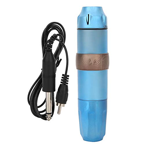 Tattoo Pen, Low Noise Plastic Tattoo Machine Tattoos Liner Body Art Tool Fast Coloring Tattoo Pens for Tattoo Artists(Blue)