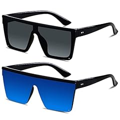 (2pack) Black + Mirrored Blue