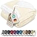 Produktbild Gräfenstayn® Dicke Kuscheldecke flauschig & super weich - warme Sherpa-Fleecedecke in Lammfell-Optik als Wohndecke, Tagesdecke & Sofadecke - Überwurf Decke Sofa & Couch (Creme 200x150)