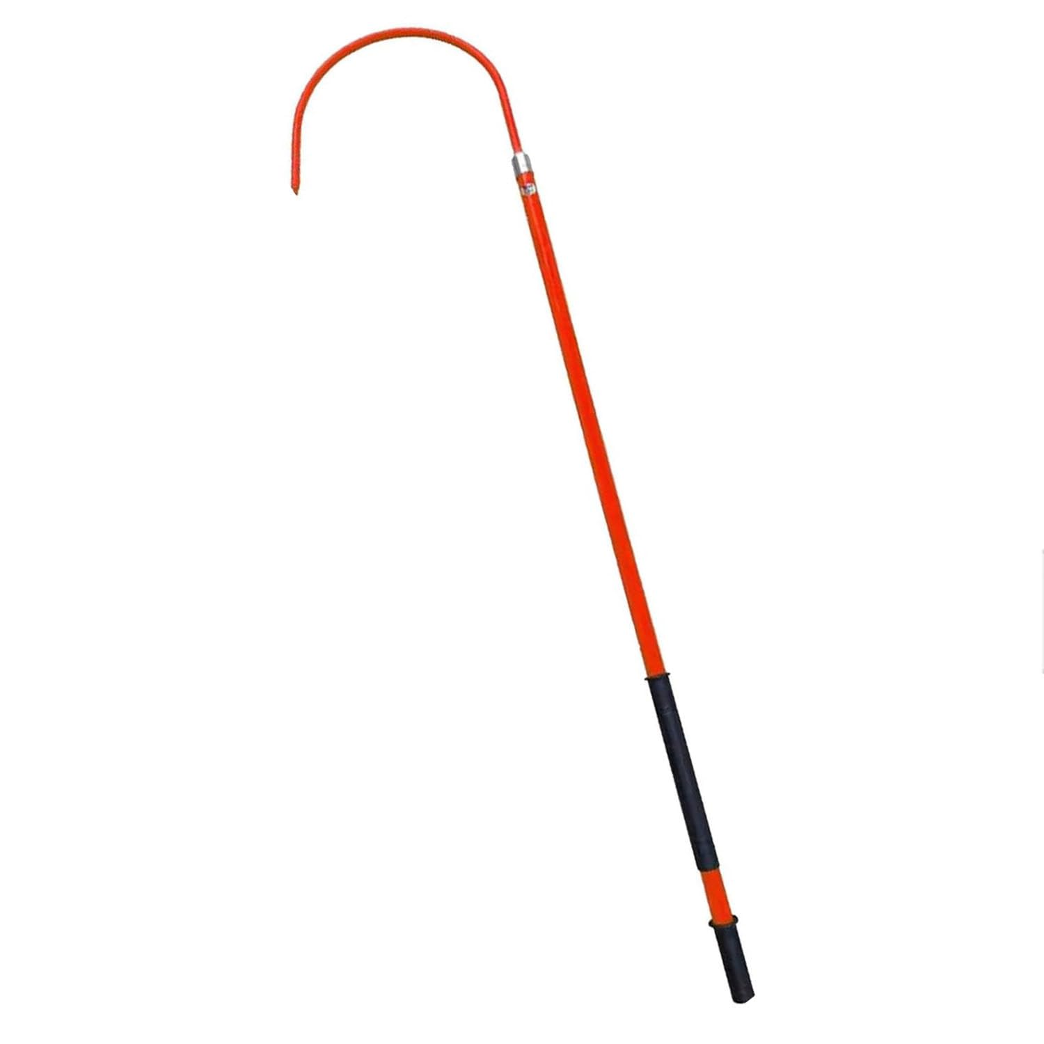 High Voltage Insulated Rescue Hook Commercial, Non-Conductive Electrical Safety Life-Saving Pole Stick, Fire Electrician Anti-electrocution Rescue Hook,5m/16.3ft-Red