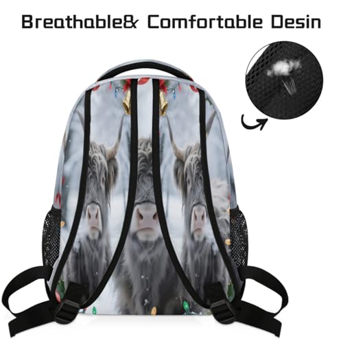 Mochila de vaca montañosa contra el peso excesivo en hombros y espalda 4