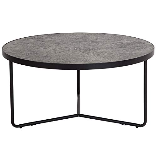 Flash Furniture Providence Collection 31.5" Round Indoor Living Room Coffee Table In Faux Concrete Finish #TOP2