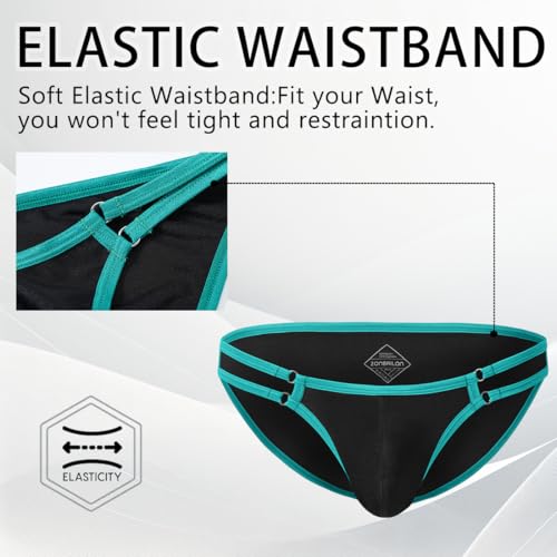 Mens Sexy Bulge Enhancing Briefs Underwear Low Rise Ice Silk Big Ball Pouch Underpants2