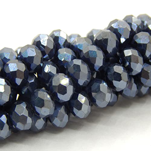 Perlin Pack of 160 Czech Bohemian Crystal Beads, 3 mm x 2 mm, Czech Beads, CZ Glass Faceted Rondelle Beads, Glass Beads - Image 2